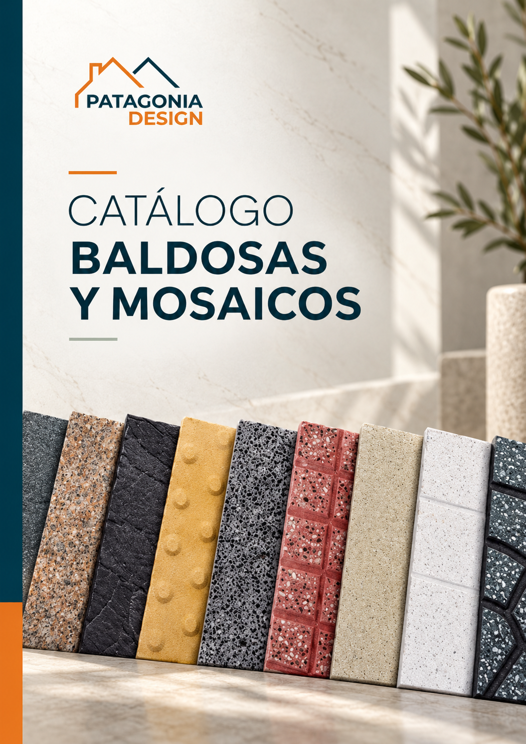 Portada del catálogo Patagonia Design Catalago Baldosas y Mosaicos 2025 07
